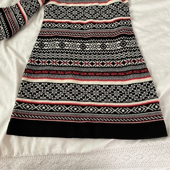Free People SMALL By The Fire Fair Isle Sweater Dress Wool blend - Picture 7 of 8